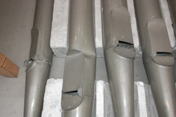 Minifoto frontpijpen Sint-Rombouts in pijpenmakerij